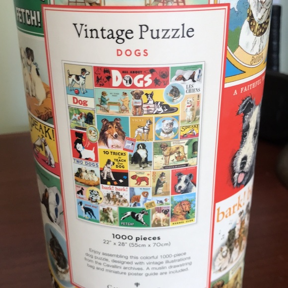 Cavallini Vintage Puzzle - Dogs - Picture 6 of 7